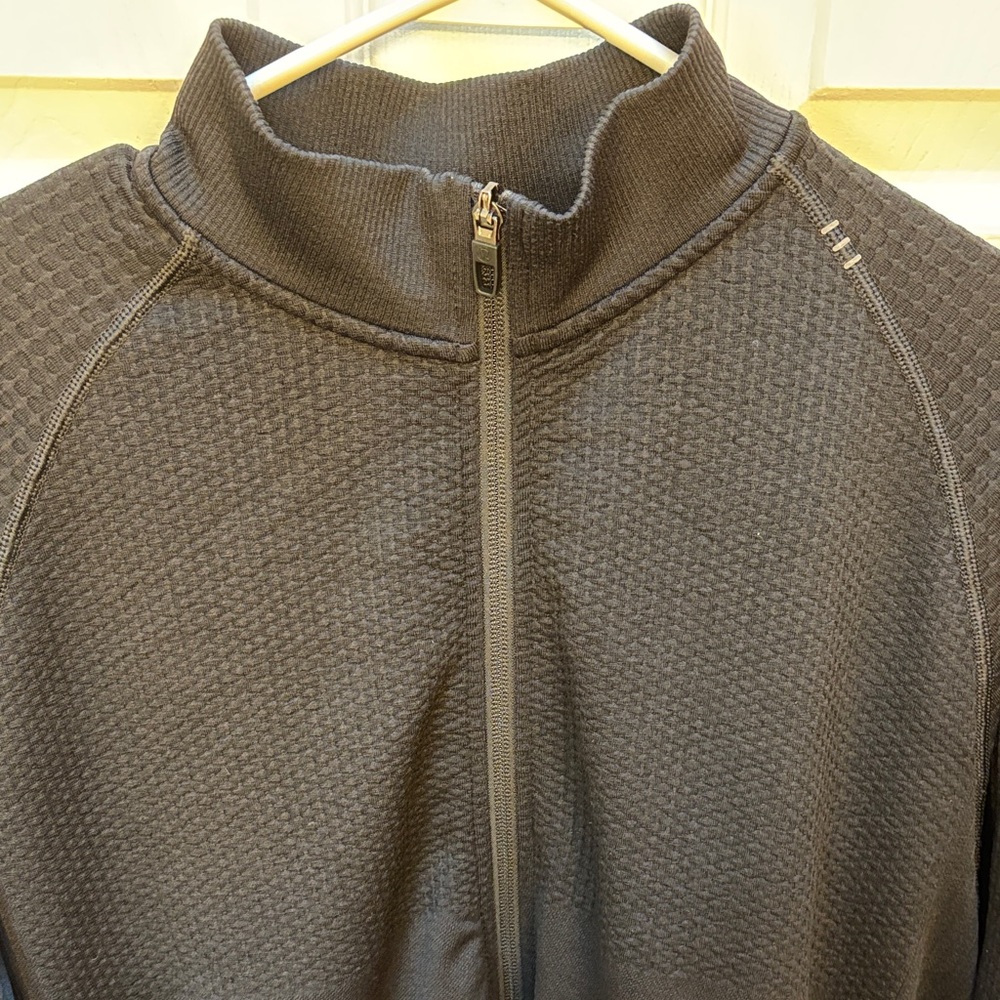lululemon athletica Men's Textured Full-Zip Jacket in Dark Charcoal